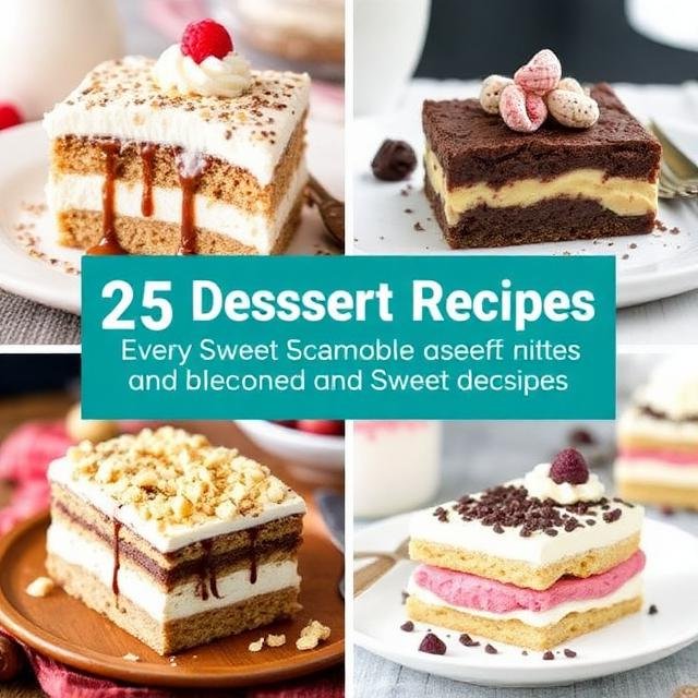 25 Delicious Recipes Dessert Ideas for Every Sweet Craving
